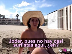 デカパイ, フェラチオ, 茶髪の, バック, ラティーナ, 公共, 現実, スペイン人