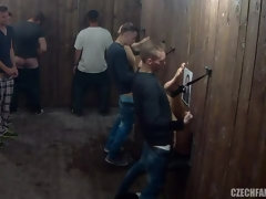 Hundestellung, Schwanzloch, Gruppe, Hardcore, Orgie, Rasiert, Jungendliche (18+), Titten