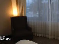 Perplexed step mommy catches her step daughter in a motel room, fellating on a bbc to make a porno - mylf