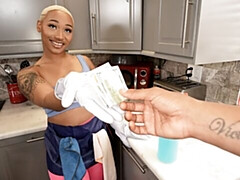 Arsch, Grosser schwanz, Grosse titten, Blondine, Blasen, Hundestellung, Schwarz, Milf