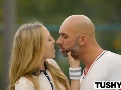 Anal, Lamer culo, Rubia, Mamada, Pareja, Corridas, Estrella porno, Tetas