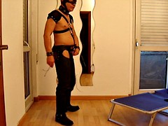 gay fetish with boots and chaps - dress