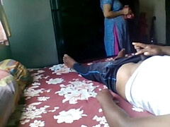 Flashing on real Indian maid with twist