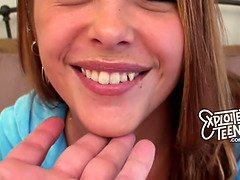 19 year old hot teen fucks and gets a mouth full of cum