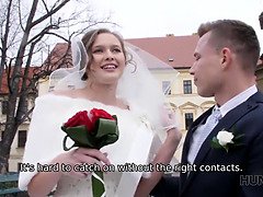 Braut, Paar, Gehörnter ehemann, Kleid, Hardcore, Hd, Strümpfe, Jungendliche (18+)
